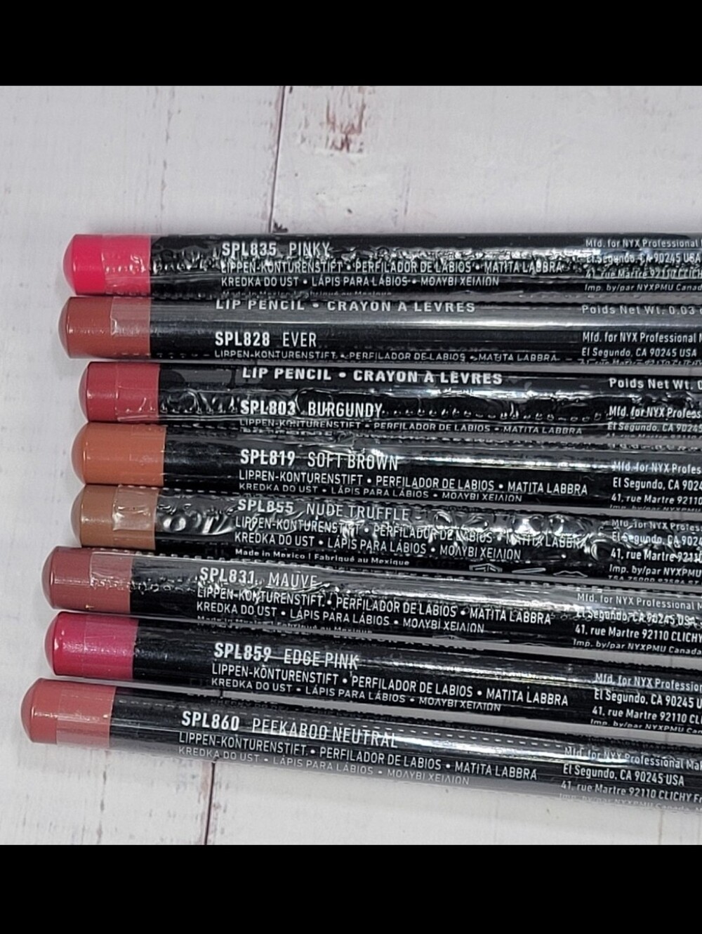 Nyx 8 Piece Slim Lip Pencil Lip Liner Bundle NEW! - Picture 5 of 10